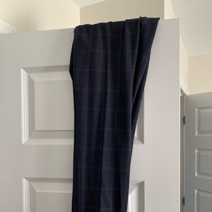Navy Plaid pants